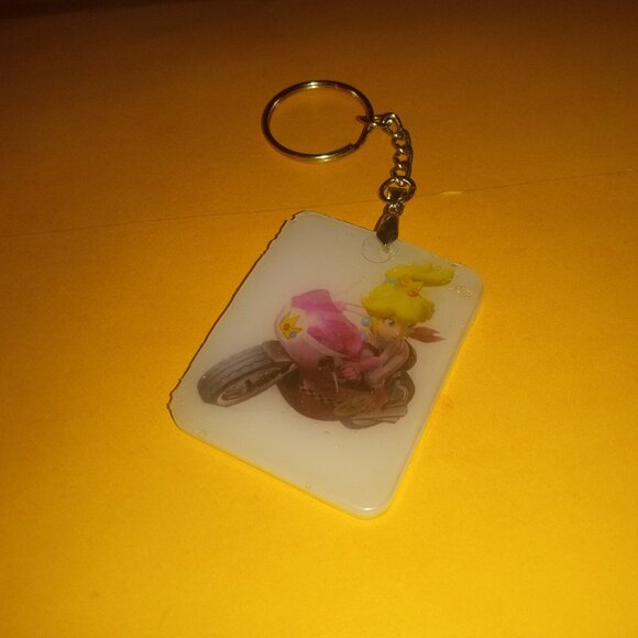 Accessories - Handmade Mario Kart Princess Peach Keychain
